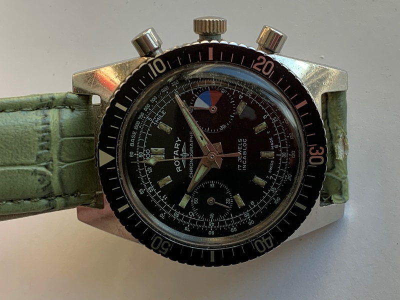 5869 Rotary Diver Yachting Sailing Chronograph 60 s vintage